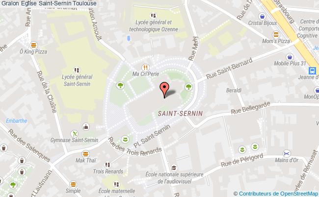 plan Eglise Saint-sernin Toulouse Toulouse