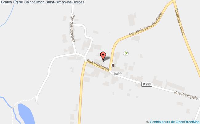 plan Eglise Saint-simon Saint-simon-de-bordes Saint-Simon-de-Bordes