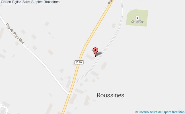 plan Eglise Saint-sulpice Roussines Roussines