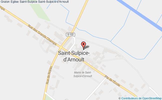 plan Eglise Saint-sulpice Saint-sulpice-d'arnoult Saint-Sulpice-d'Arnoult