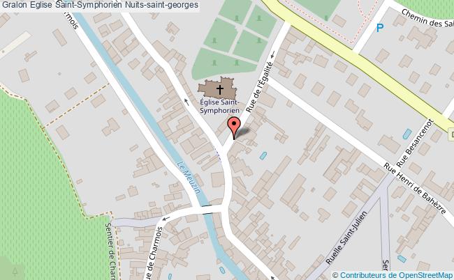 plan Eglise Saint-symphorien Nuits-saint-georges Nuits-saint-georges