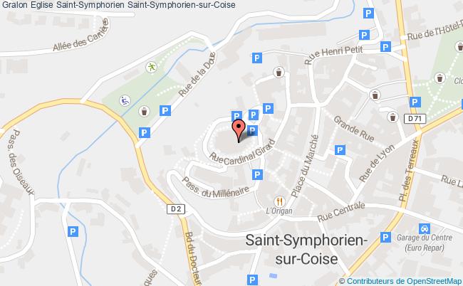 plan Eglise Saint-symphorien Saint-symphorien-sur-coise Saint-Symphorien-sur-Coise