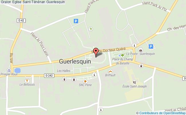 plan Eglise Saint-ténénan Guerlesquin Guerlesquin