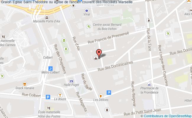 plan Eglise Saint-théodore Ou église De L'ancien Couvent Des Récollets Marseille Marseille