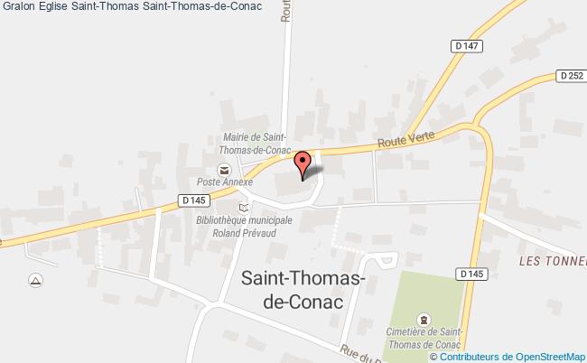 plan Eglise Saint-thomas Saint-thomas-de-conac Saint-Thomas-de-Conac