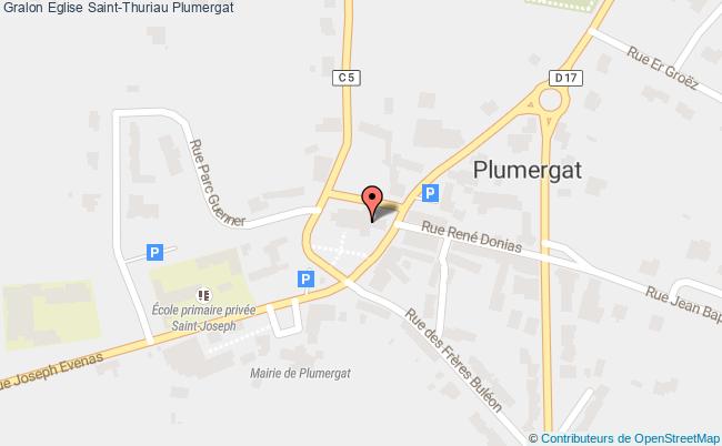 plan Eglise Saint-thuriau Plumergat Plumergat