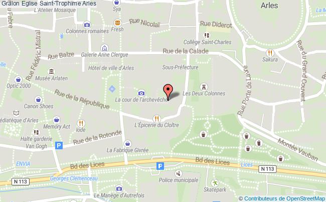 plan Eglise Saint-trophime Arles Arles