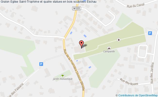 plan Eglise Saint-trophime Et Quatre Statues En Bois Sculptées Eschau Eschau