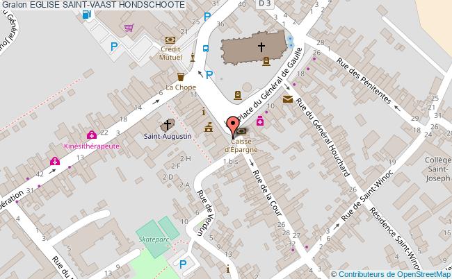 plan Eglise Saint-vaast Hondschoote HONDSCHOOTE