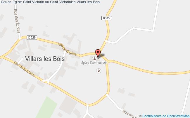 plan Eglise Saint-victorin Ou Saint-victorinien Villars-les-bois Villars-les-Bois