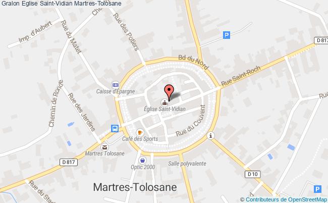 plan Eglise Saint-vidian Martres-tolosane Martres-Tolosane