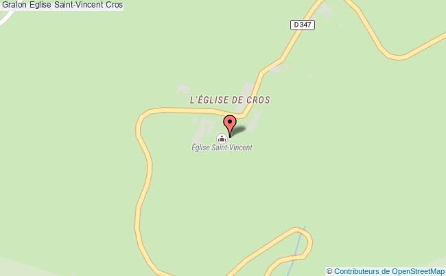 plan Eglise Saint-vincent Cros Cros