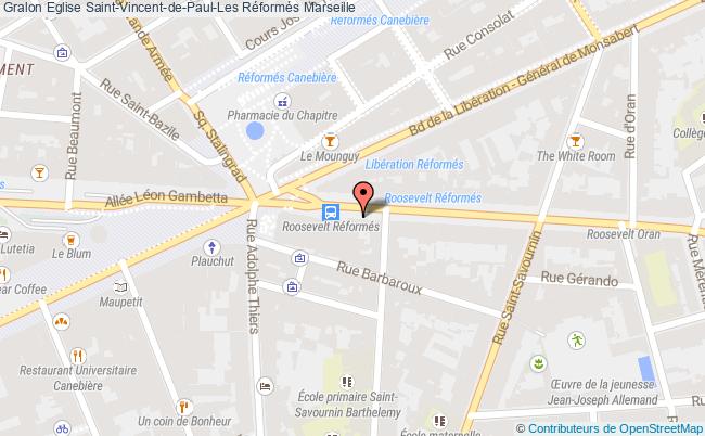 plan Eglise Saint-vincent-de-paul-les Réformés Marseille Marseille