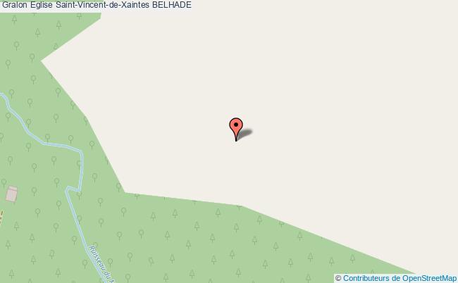 plan Eglise Saint-vincent-de-xaintes Belhade BELHADE