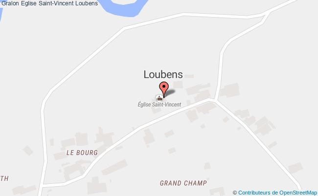 plan Eglise Saint-vincent Loubens Loubens
