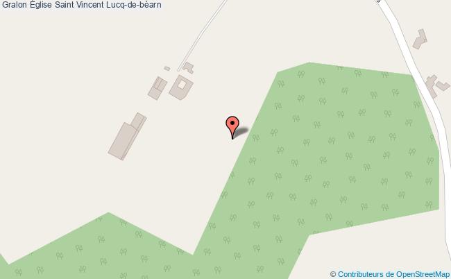 plan Église Saint Vincent Lucq-de-béarn Lucq-de-béarn