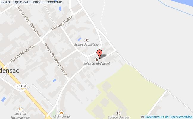 plan Eglise Saint-vincent Podensac Podensac