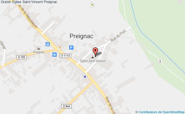 plan Eglise Saint-vincent Preignac Preignac