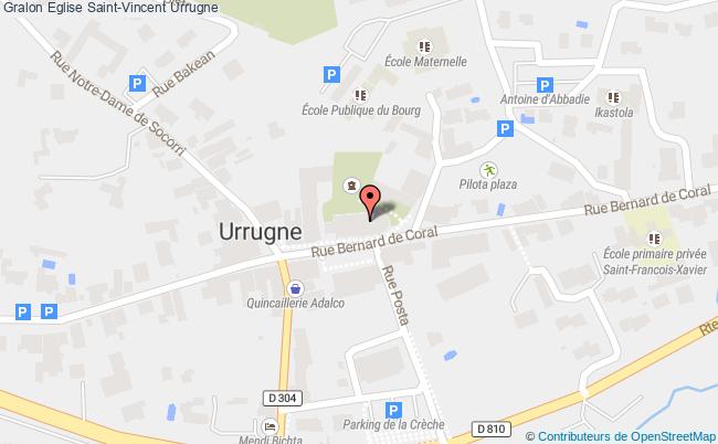 plan Eglise Saint-vincent Urrugne Urrugne