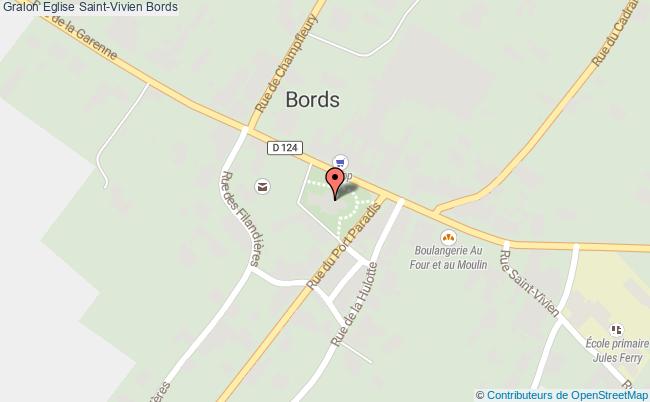 plan Eglise Saint-vivien Bords Bords