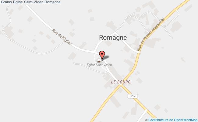 plan Eglise Saint-vivien Romagne Romagne