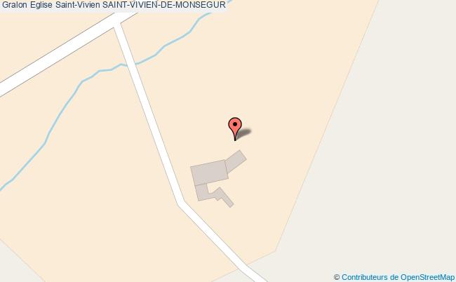 plan Eglise Saint-vivien Saint-vivien-de-monsegur SAINT-VIVIEN-DE-MONSEGUR