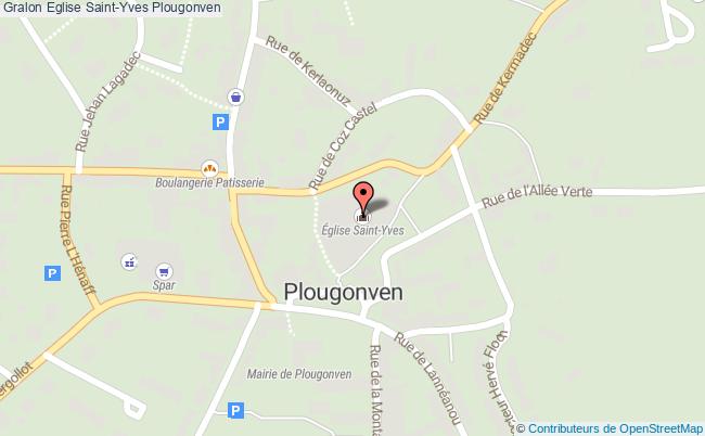 plan Eglise Saint-yves Plougonven Plougonven