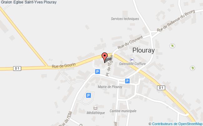 plan Eglise Saint-yves Plouray Plouray