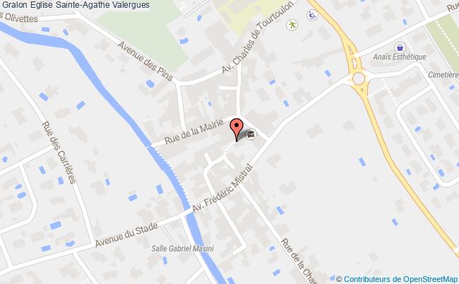 plan Eglise Sainte-agathe Valergues Valergues