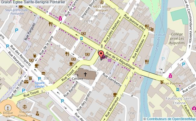 plan Eglise Sainte-benigne Pontarlier Pontarlier