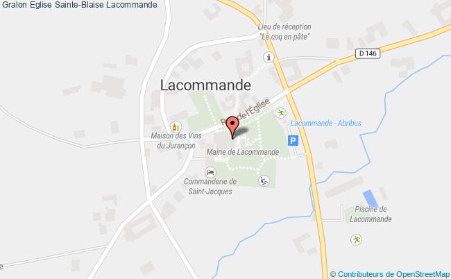 plan Eglise Sainte-blaise Lacommande Lacommande