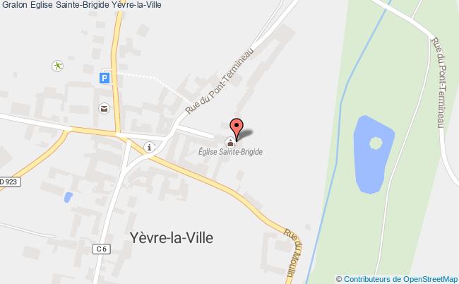 plan Eglise Sainte-brigide Yèvre-la-ville Yèvre-la-Ville