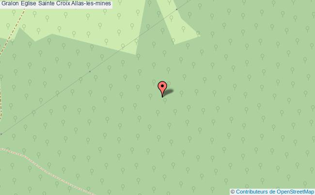 plan Eglise Sainte Croix Allas-les-mines Allas-les-mines