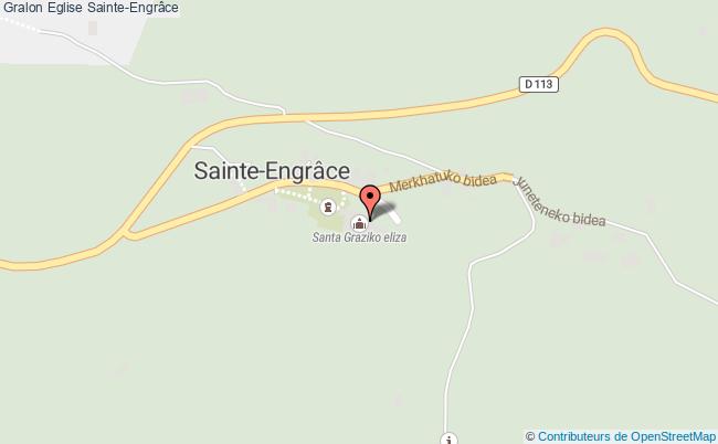 plan Eglise Sainte-engrâce Sainte-Engrâce