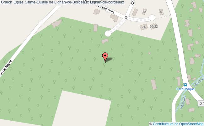 plan Eglise Sainte-eulalie De Lignan-de-bordeaux Lignan-de-bordeaux Lignan-de-bordeaux