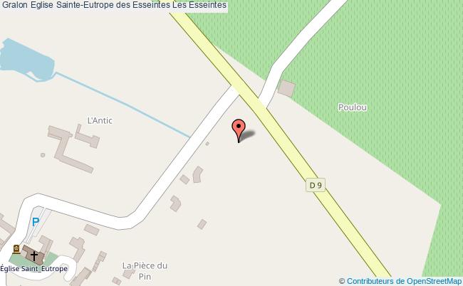 plan Eglise Sainte-eutrope Des Esseintes Les Esseintes Les Esseintes