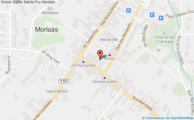 plan Eglise Sainte-foy Morlaàs Morlaàs