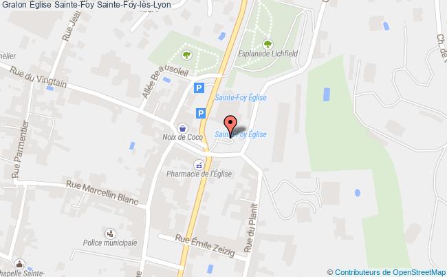 plan Église Sainte-foy Sainte-foy-lès-lyon Sainte-Foy-lès-Lyon
