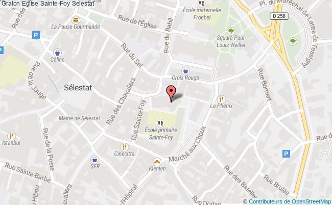 plan Eglise Sainte-foy Sélestat Sélestat