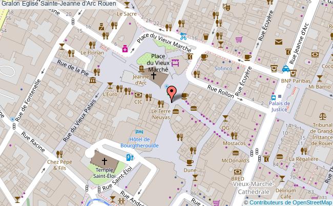 plan Eglise Sainte-jeanne D'arc Rouen Rouen