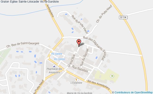 plan Eglise Sainte-léocadie Vic-la-gardiole Vic-la-Gardiole