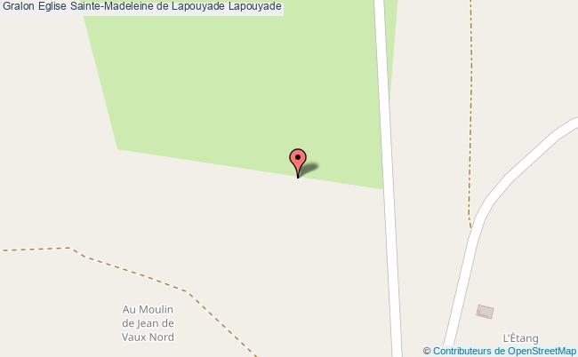 plan Eglise Sainte-madeleine De Lapouyade Lapouyade Lapouyade