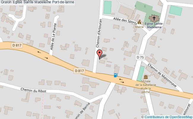 plan Eglise Sainte Madeleine Port-de-lanne Port-de-lanne