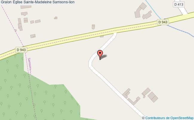 plan Église Sainte-madeleine Samsons-lion Samsons-lion