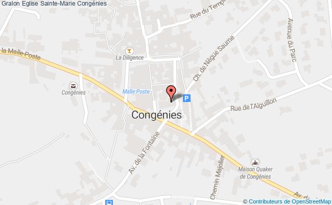 plan Eglise Sainte-marie Congénies Congénies