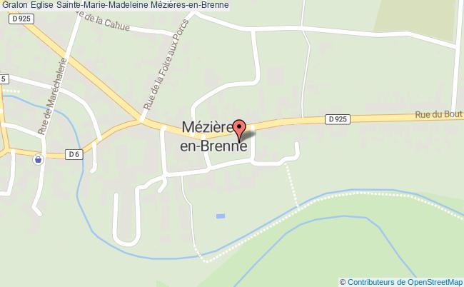 plan Eglise Sainte-marie-madeleine Mézières-en-brenne Mézières-en-Brenne