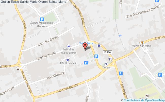 plan Eglise Sainte-marie Oloron-sainte-marie Oloron-Sainte-Marie