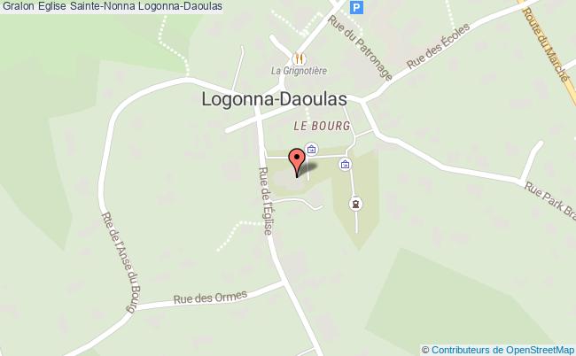 plan Eglise Sainte-nonna Logonna-daoulas Logonna-Daoulas