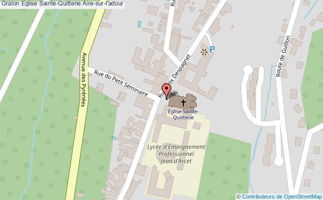 plan Eglise Sainte-quitterie Aire-sur-l'adour Aire-sur-l'adour