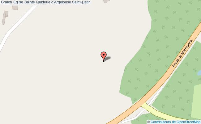 plan Eglise Sainte Quitterie D'argelouse Saint-justin Saint-justin